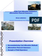 Decommissioning Cost Allocation Methods & Alternative Financial Assurance
