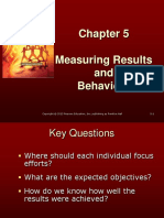 Measuring Results and Behaviors