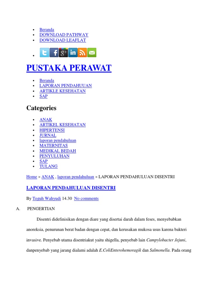 Disentri | PDF | Kesehatan Holistik