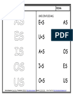 Actividades fonéticas con sílabas AS ES IS OS US