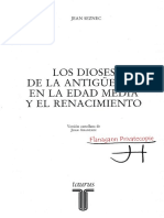 Jean Seznec Los Dioses de La Antiguedad en La Edad Media y El Renacimiento