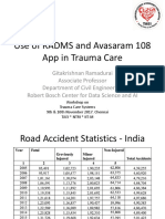 Prof Gita Krishnan Ramadurai	Use of RADAMS and 108 Avasaram App in Trauma Care 
