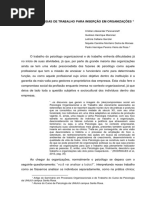 Estratégias de Trabalho Para Inserção Em Organizações