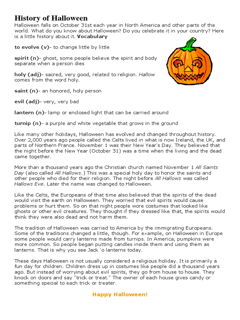 History of Halloween PDF Halloween Trick Or Treating