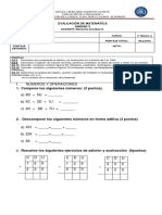 evaluación unidad 3 matemática 2°