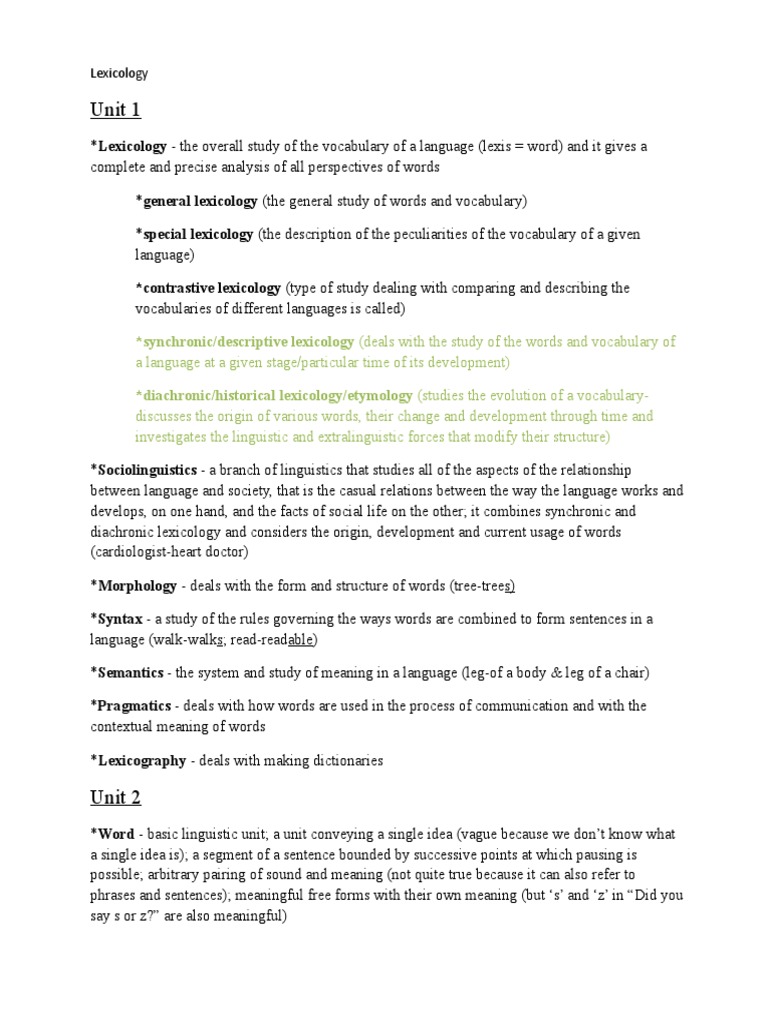 Thesis on lexicology image