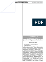 DS #032-2005-MTC Reglamento Nacional de Ferrocarriles PDF