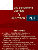 Anxiety and Somatoform Disorders by Srinivasan A