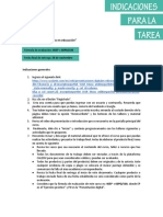 Indicaciones para La Tarea