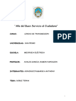 Trabajo Doble Terna - Anthony Gonzalez Pumarica-Lineas de Transmision