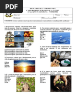 AVALIAÇÃO DE GEOGRAFIA