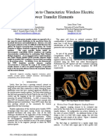 FEM Simulation to Characterize Wireless Electric Power Transfer Elements