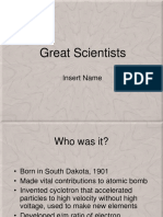 Great Scientists