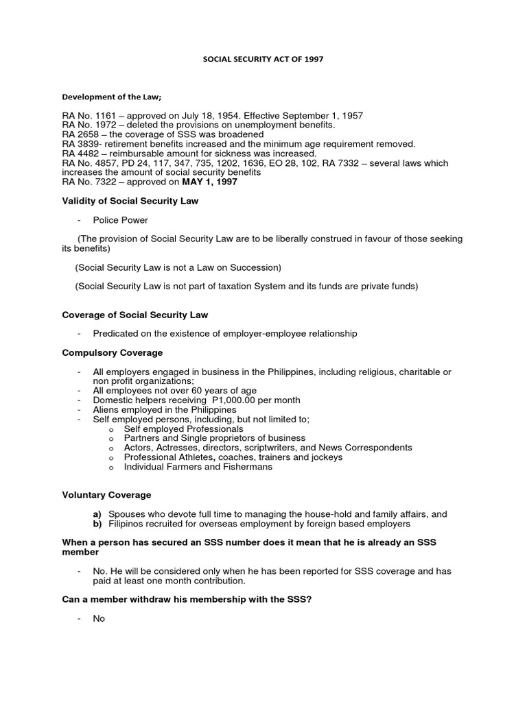 Social Security Act of 1997 PDF Social Security (United States