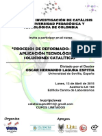 Afiche Curso Catálisis