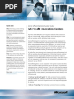 Microsoft Innovation Centers: Local Software Economy Case Study