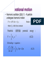 Vibrational motion of quantum harmonic oscillators