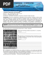 Avaliacao Arte Contemporanea