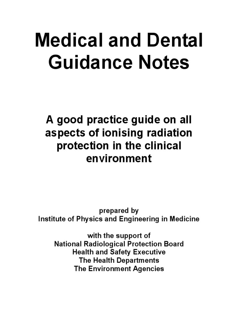 Medicalguidancenotes 1 | PDF | Radiation Therapy | Radiology