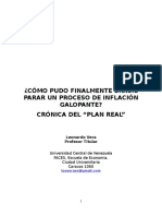 Plan Real en Brasil Lecciones para Venezuela PDF