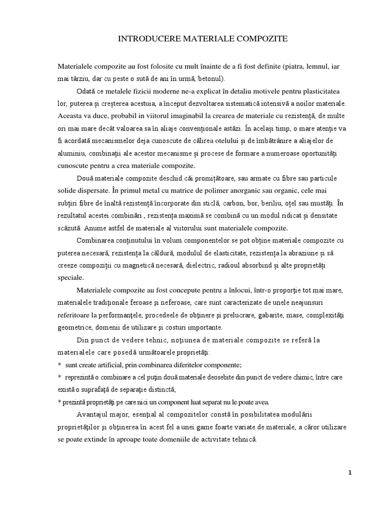 Materiale Compozite | PDF