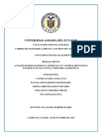 Análisis de Riesgos Físicos y Químicos y Su Control Preventivo Basados en El Haccp en La Industria Alimenticia