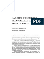 SCHNAIDERMAN, Boris - Haroldo de Campos e a Transcrição da poesia russa moderna