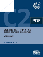Goethe Institut Großes Sprachdiplom C2
