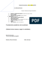 Formato de Solicitud de Apoyo Economico