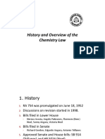 History and Overview of the Chemistry Law