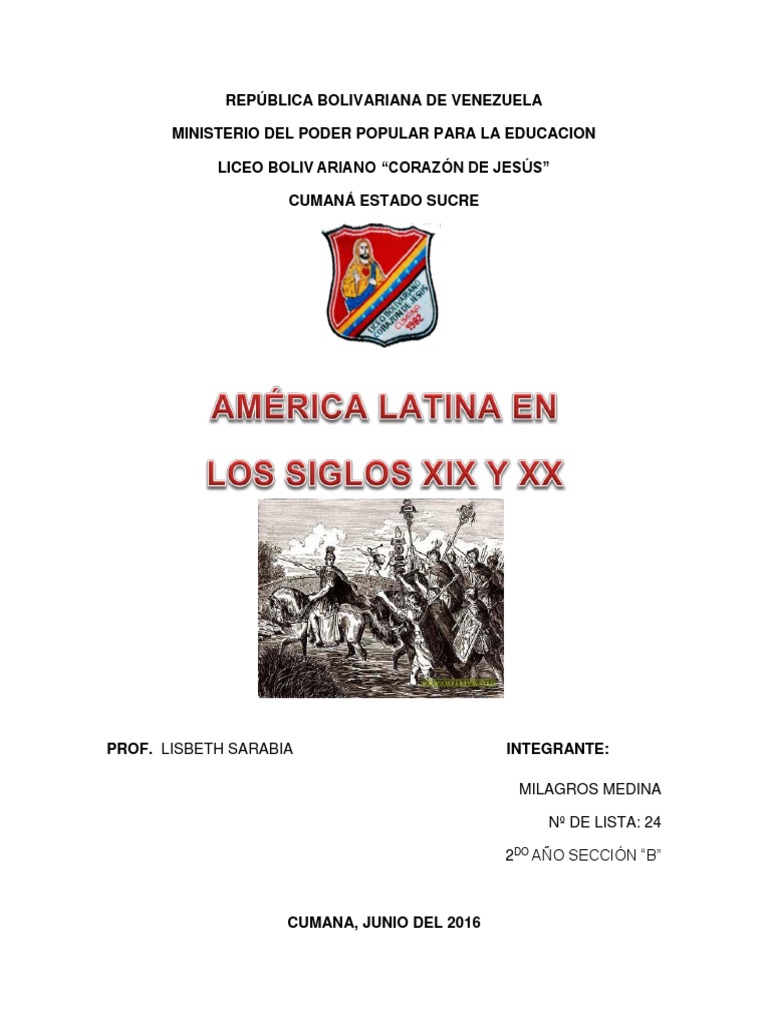 America Latina en El Siglo 19 y 20 | PDF | Américas | Imperio español
