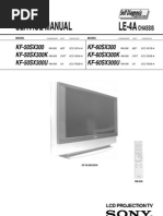 Service Manual LE-4A: KF-50SX300 KF-50SX300K KF-50SX300U KF-60SX300 KF-60SX300K KF-60SX300U