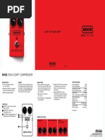 MXR Dyna Comp M102 | PDF | Decibel | Sound Production Technology