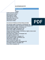 Lista Alumnos REPITENTES 2°A