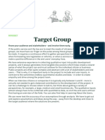 Target Group: Mindset