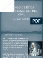 Codigo de Ética Profesional Del Ing