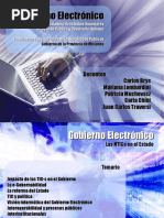 Gobierno Electronico IMES - Las TIC en El Estado