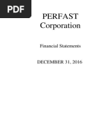 Perfast Corporation - Notes