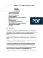 Fundamentos de La Administracion