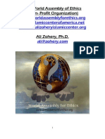 The World Assembly of Ethics (Non Profit Organization) by Ali Zohery, Ph. D.
