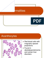 RBC and WBC Abnormalities in Blood Smears