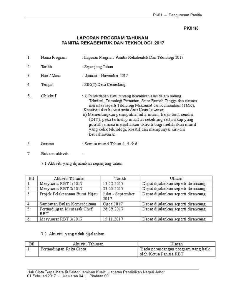 Laporan Tahunan RBT 2017  PDF