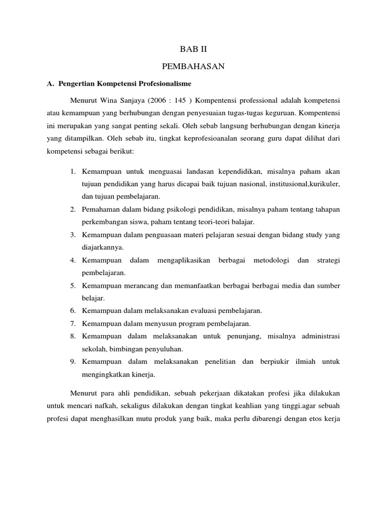 Makalah Pengembangan Kebijakan Profesi Guru Pdf