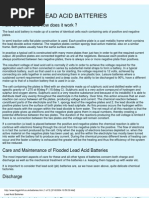 Lead Acid Batteries