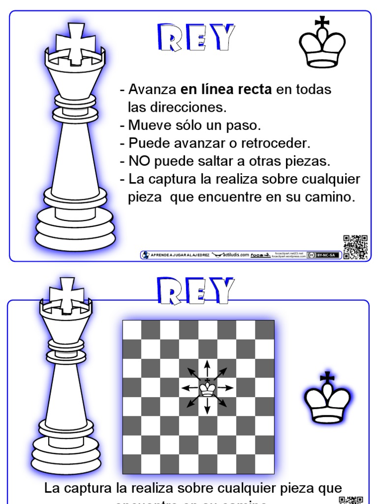 Movimiento del Rey en Ajedrez para Niños | PDF