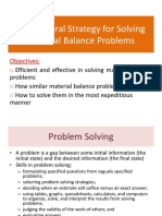 Week 2 - The General Strategy For Solving Material Balance Problems