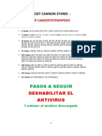 Intrucciones Reset ST4905 PDF
