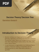 Decision Theory/ Decision Tree: Operations Research