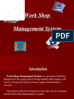 Work Shop Management System