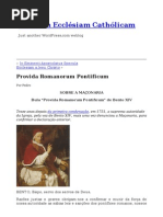 Provida Romanorum Pontificum